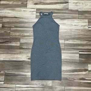 Zara Womens Size Medium Gray Midi Dress